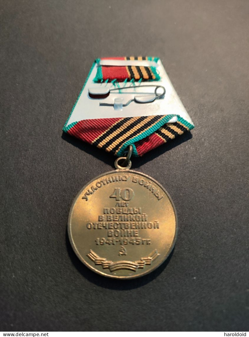 MEDAILLE RUSSE - 40 ANS DE VICTOIRE DE LA GRANDE GUERRE - Rusland