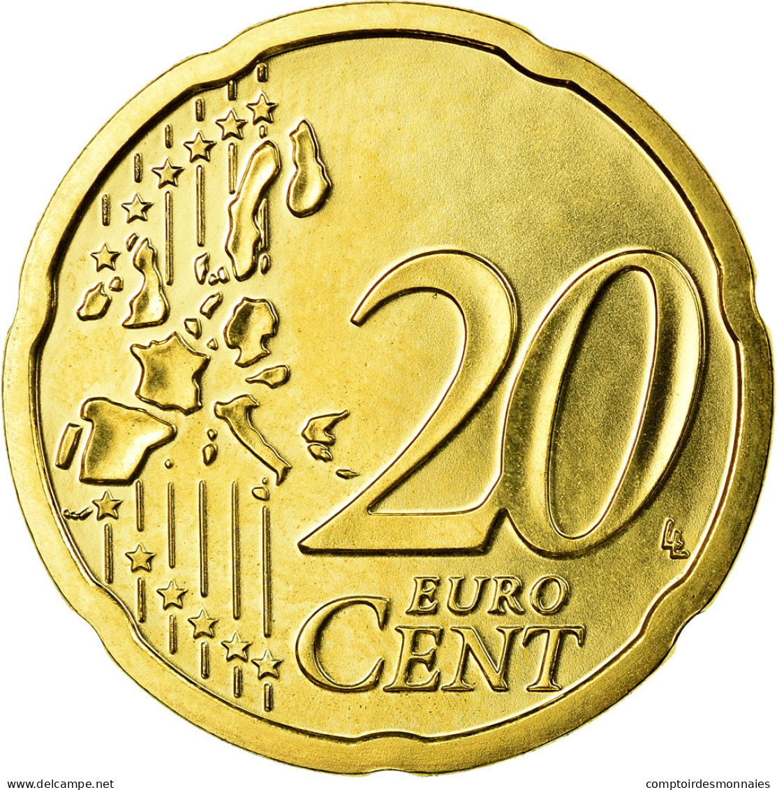 Autriche, 20 Euro Cent, 2007, SPL, Laiton, KM:3086 - Austria