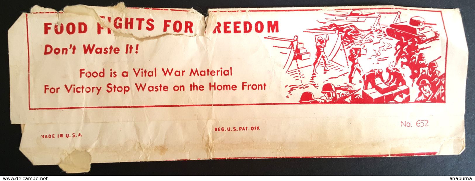 Nestlé,USA, Food Fights For Freedom, Milk Chocolate, Packaging WW2 - 1939-45