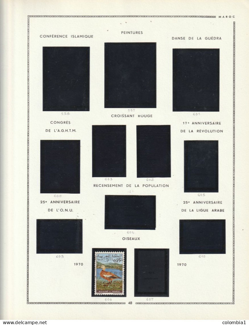 MAROC Collection  1955 à 1970  Neufs ** et Ob (voir description)