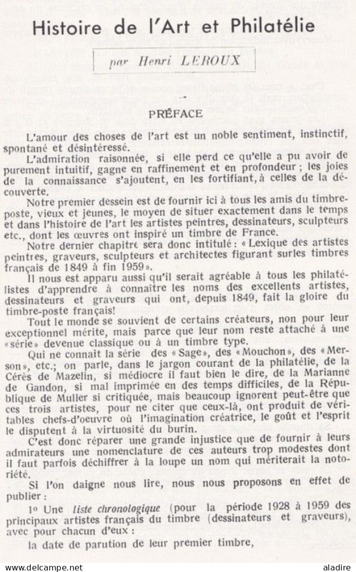 1960 - Leroux, Maurice, North & Poulain - Le Centenaire De La Maison Maury - ARTHUR MAURY, Une Vie - Filatelia E Historia De Correos