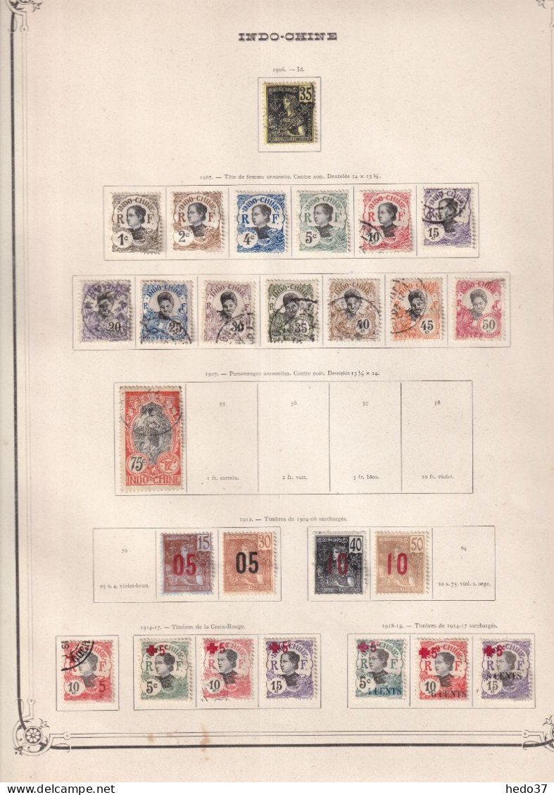 Indochine - Collection - Neufs Sans Gomme / Oblitéré - B/TB - Unused Stamps