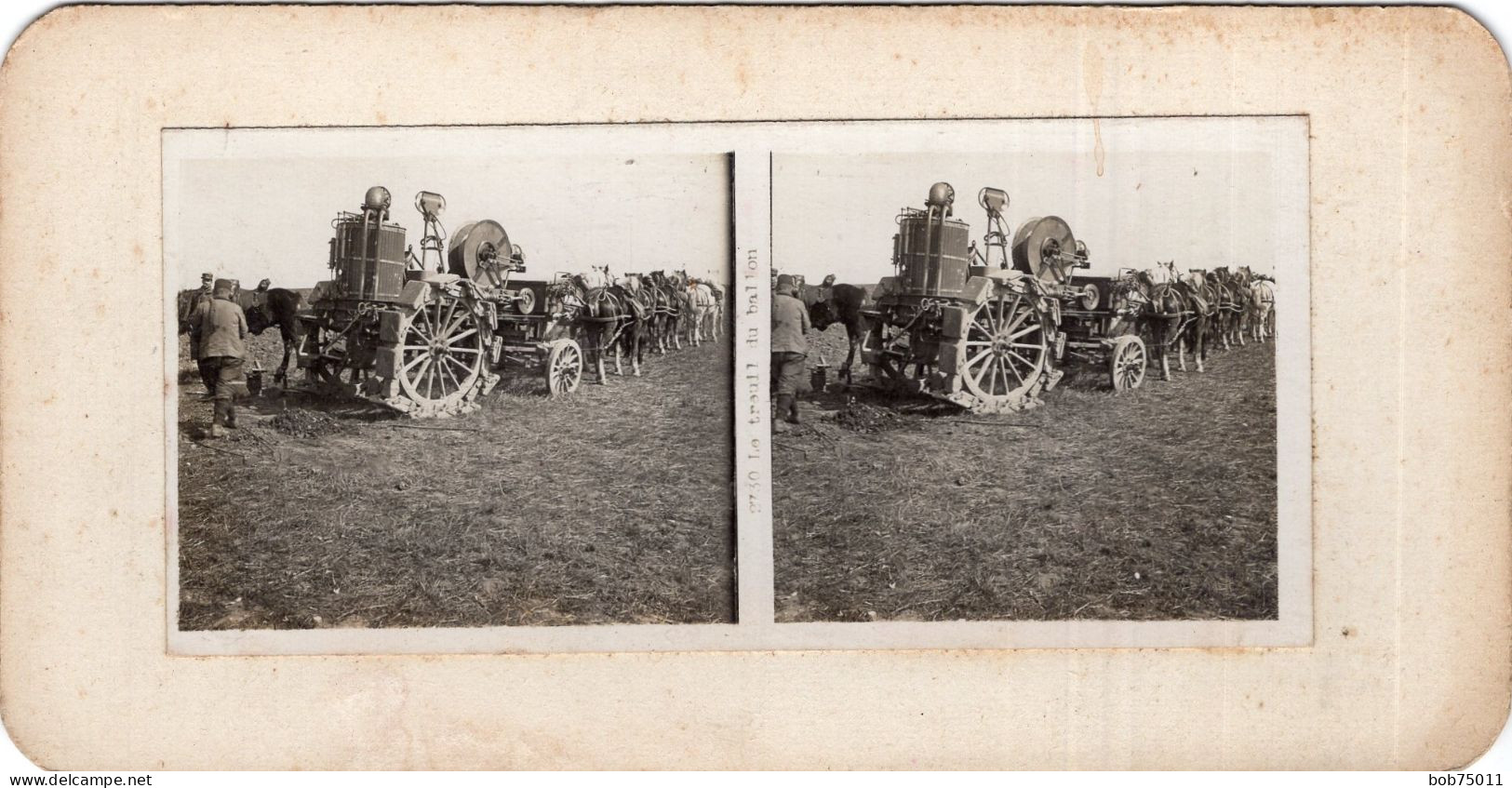 Photo Stéreoscopique , Le Treuil Du Ballon - 1914-18