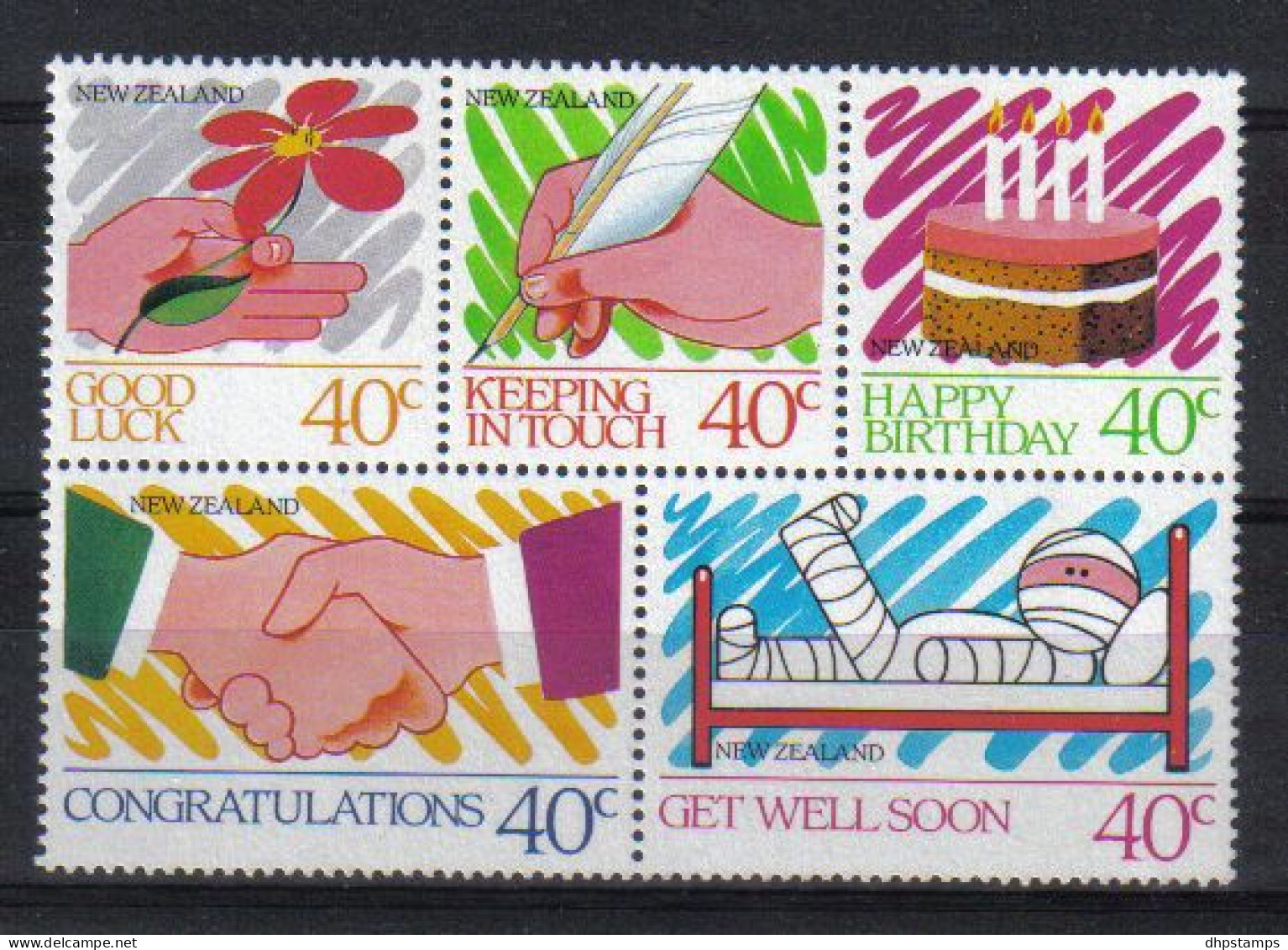 New Zealand 1988 Greetings Y.T.  985/989  ** - Neufs