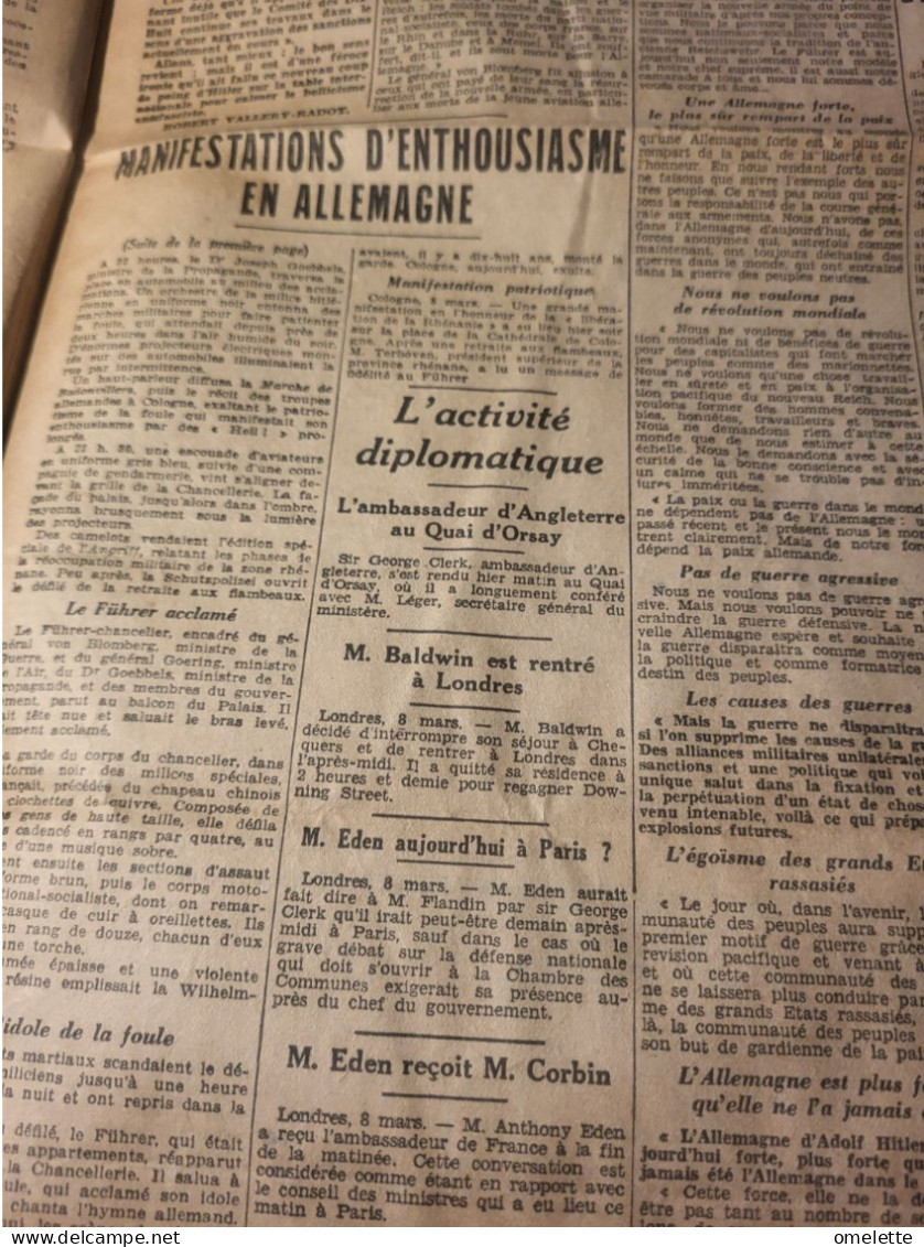 AMI PEUPLE 36 /MEMORANDUM ALLEMAND INNACEPTABLE/MONTARGIS SUICIDE /CHANCEL  PAS DE L OIE /ENTHOUSIASME EN ALLEMAGNE - Otros & Sin Clasificación