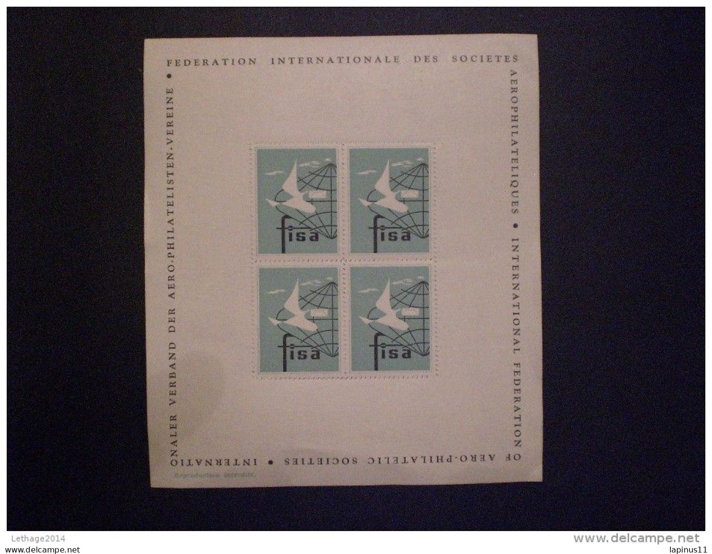 STAMPS TIMBRE (FISA) FEDERAZION INTERNATIONALE DES SOCIETES AEROPHILATELIQUES MNH - Indonesien