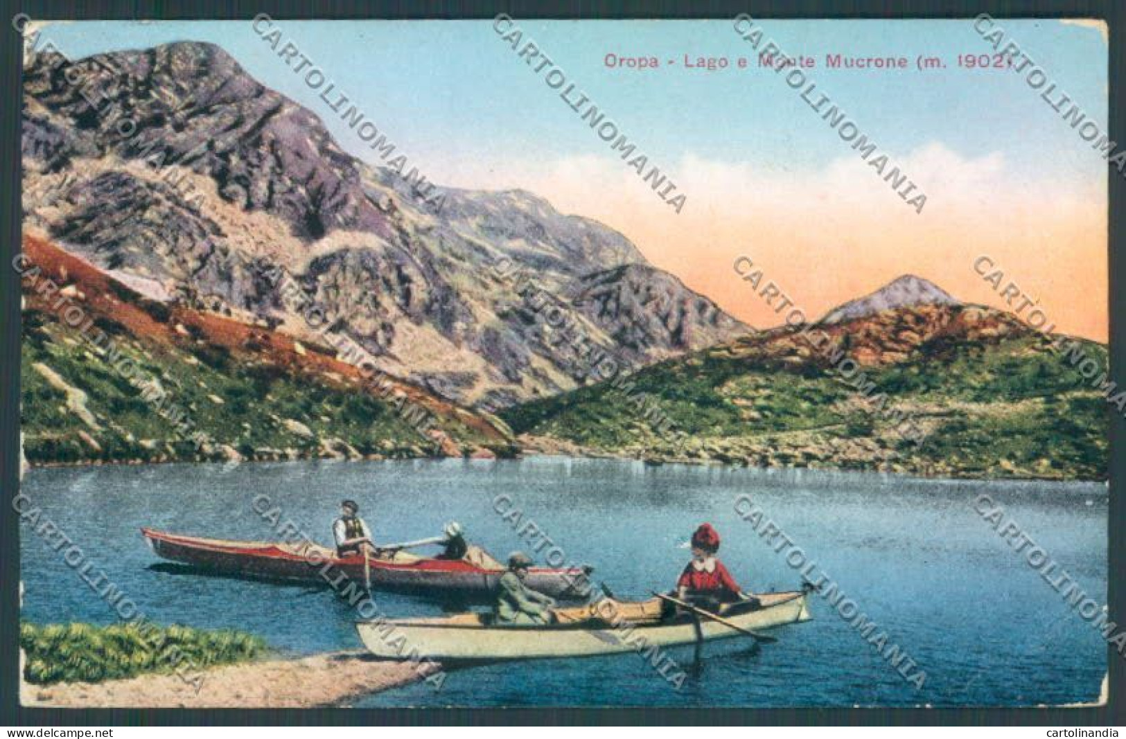 Biella Oropa Lago Mucrone Cartolina ZT5483 - Biella