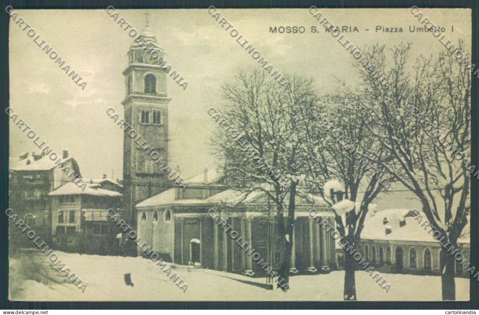 Biella Mosso Santa Maria Nevicata Cartolina ZT5722 - Biella