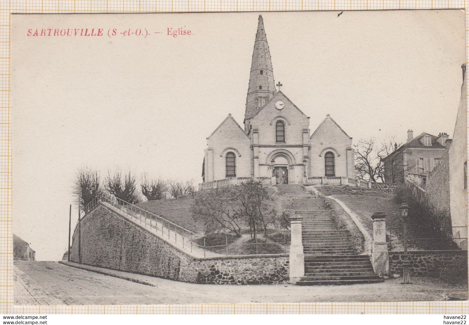 8AK3640 SARTROUVILLE EGLISE 2  SCAN - Sartrouville