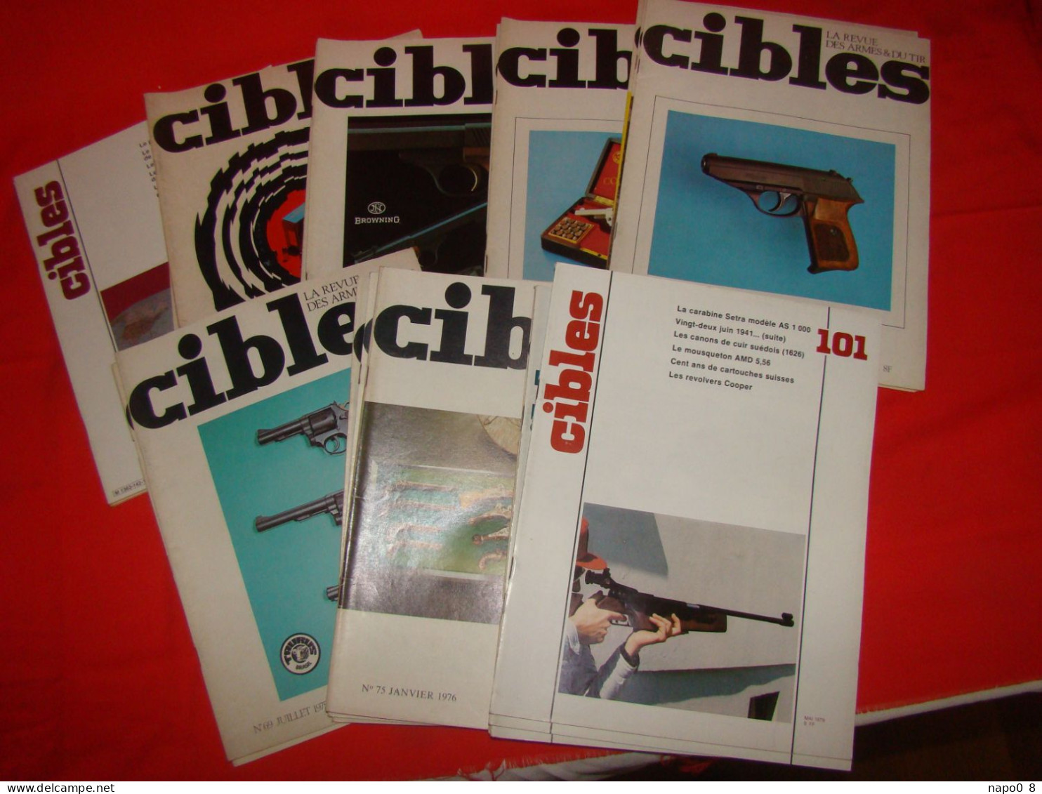 Lot De 26 Magazines " CIBLES " La Revue Des Armes Et Du Tir - Francés