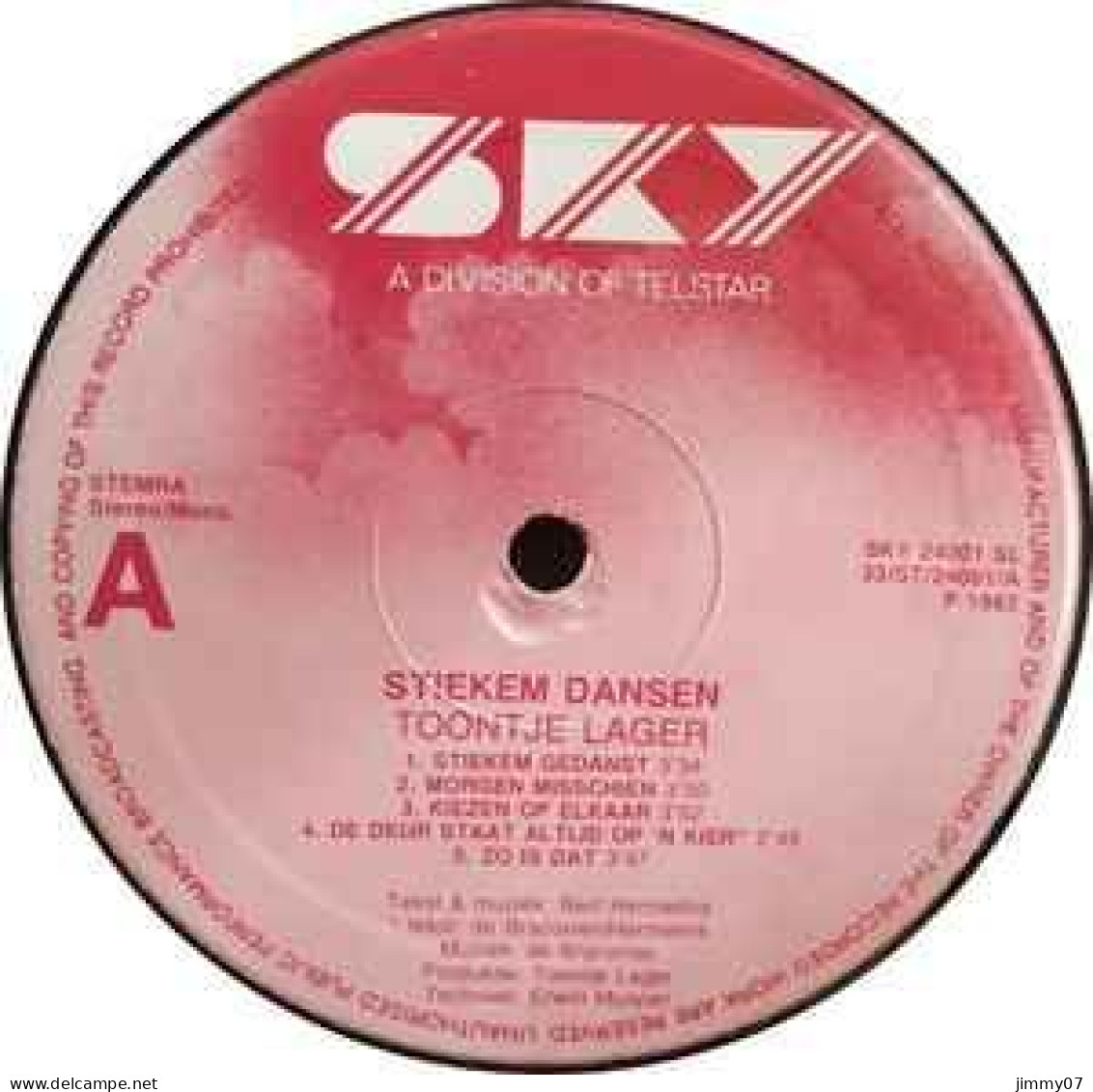 Toontje Lager - Stiekem Dansen (LP, Album) - Rock