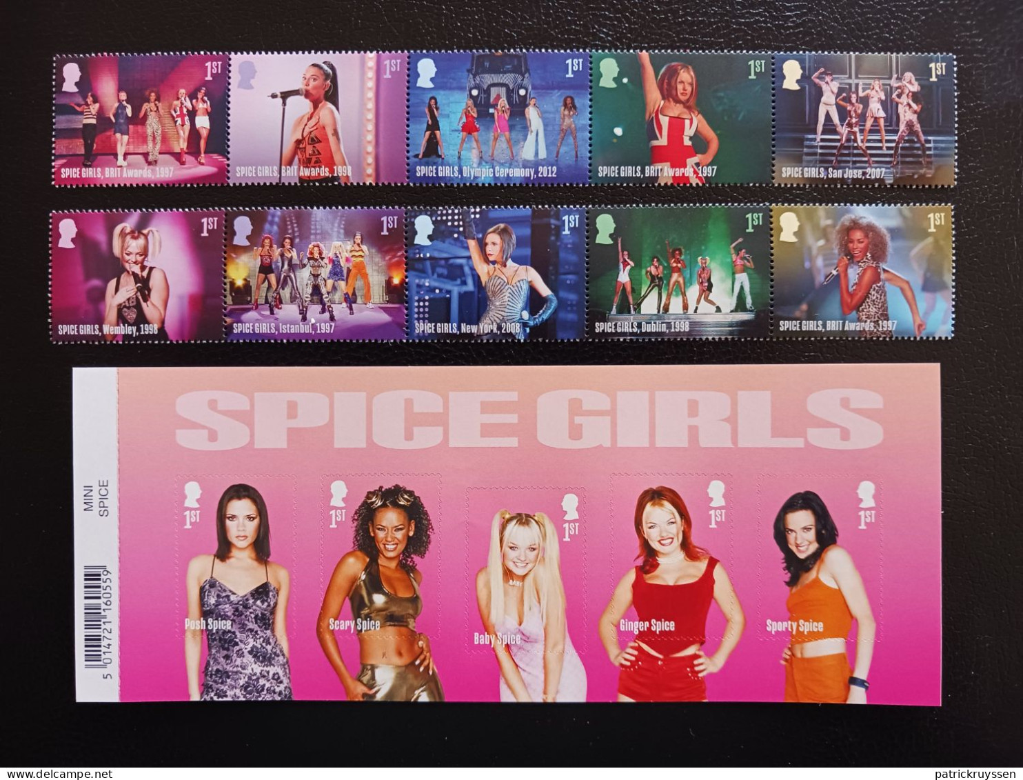 Britain 2024 Kingdom British SPICE GIRLS Posh Victoria Beckham Groupe 2x5v +ms5v Mnh - Ungebraucht