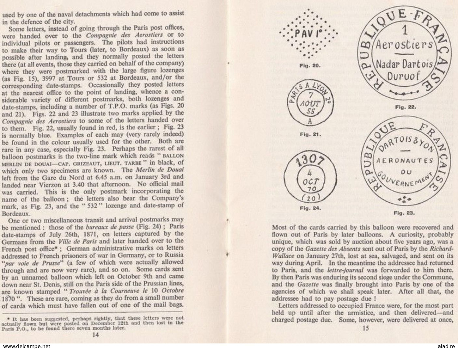 1955 - Wilfred Bentley - Postal History & Postmarks Of The Franco-Prussian War & After 1870 / 1871 - La Guerre De 1870 - Philately And Postal History