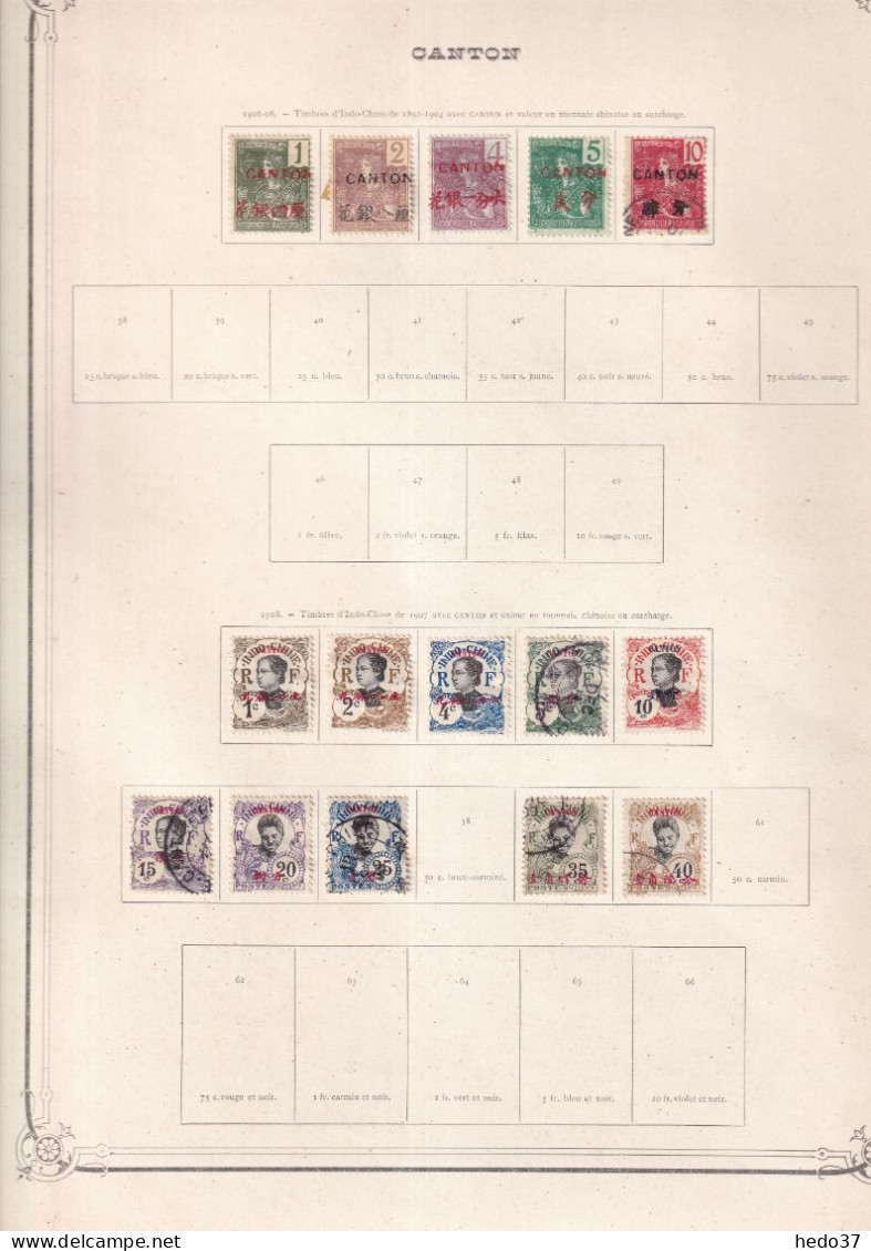 Canton - Collection - Neufs Sans Gomme / Oblitérés - B/TB - Unused Stamps