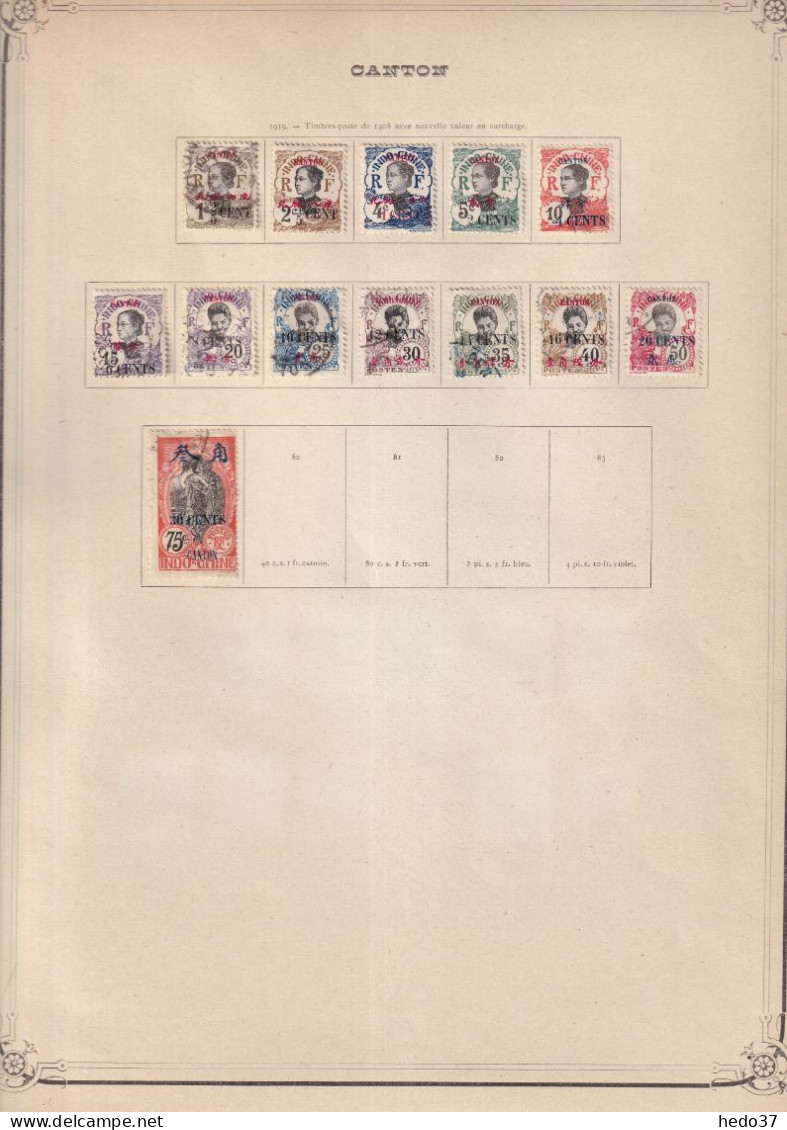 Canton - Collection - Neufs Sans Gomme / Oblitérés - B/TB - Unused Stamps