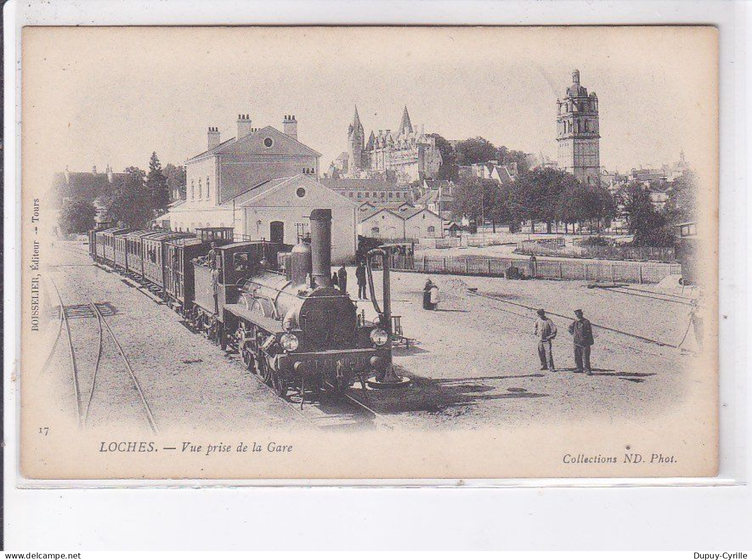 LOCHES: Vue Prise De La Gare - Très Bon état - Loches