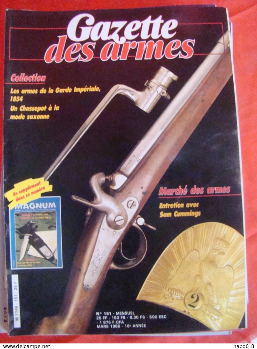 lot de 22 magazines " GAZETTE DES ARMES " ( la poudre noire )