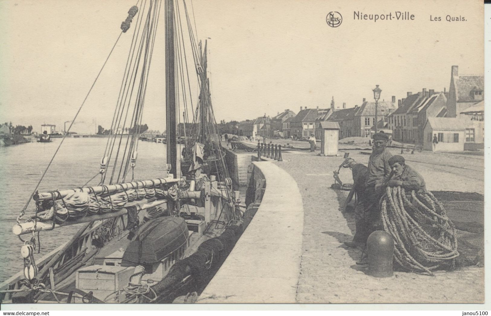 CARTES POSTALES  BELGIQUE   ( FLANDRE OCCIDENTALE )  NIEUPOORT  -  VILLE   LES QUAIS. - Nieuwpoort