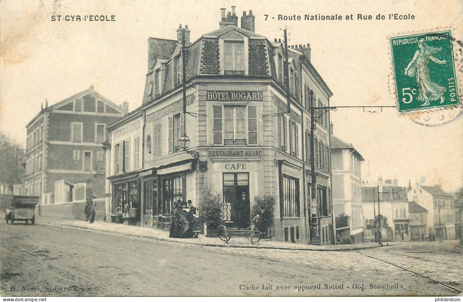 YVELINES   SAINT CYR L'ECOLE  Route Nationale Et Rue De L'ecole - St. Cyr L'Ecole