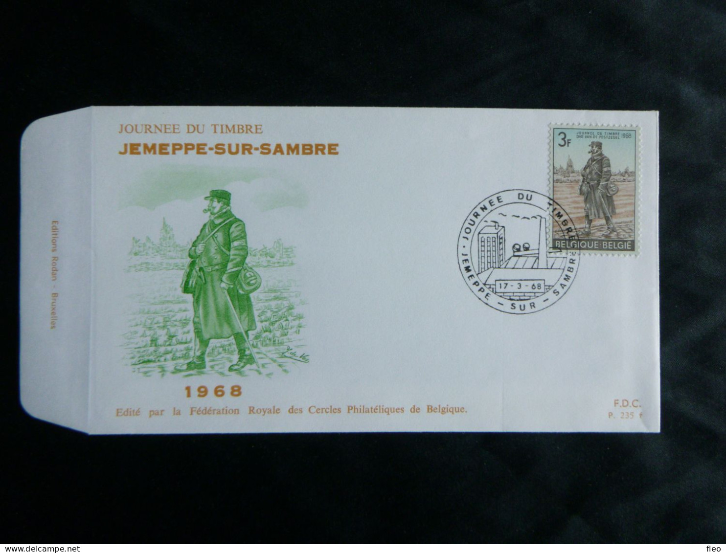 1968 1445 FDC ( Jemeppe)  :" Journée Du Timbre / Dag Van De Postzegel 1968 " - 1961-1970