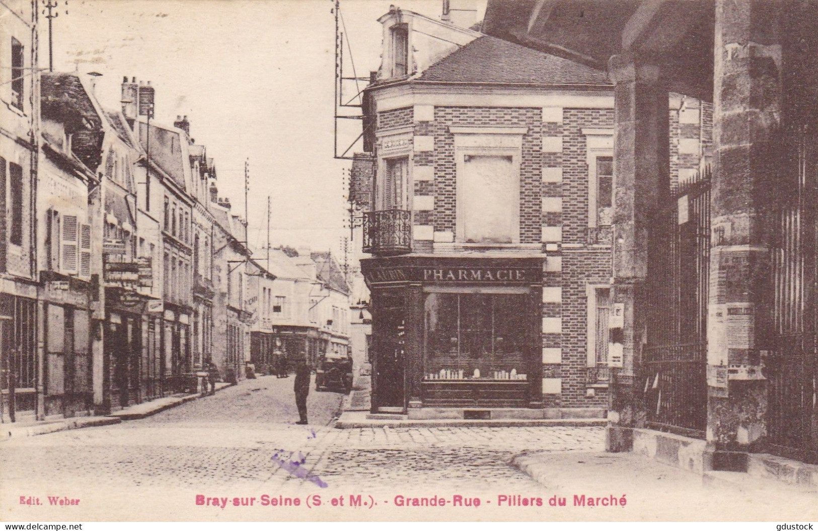 Seine-et-Marne - Bray-sur-Seine - Grande-Rue - Pilliers Du Marché - Bray Sur Seine