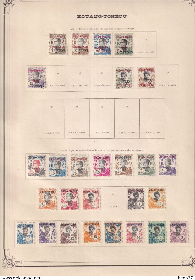 Kouang Tchéou - Collection - Neufs Sans Gomme / Oblitérés - B/TB - Unused Stamps