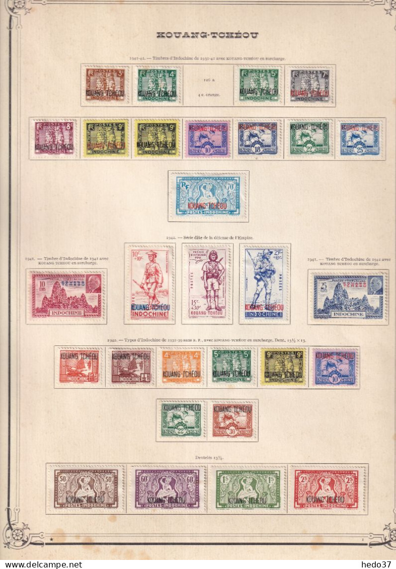 Kouang Tchéou - Collection - Neufs Sans Gomme / Oblitérés - B/TB - Unused Stamps