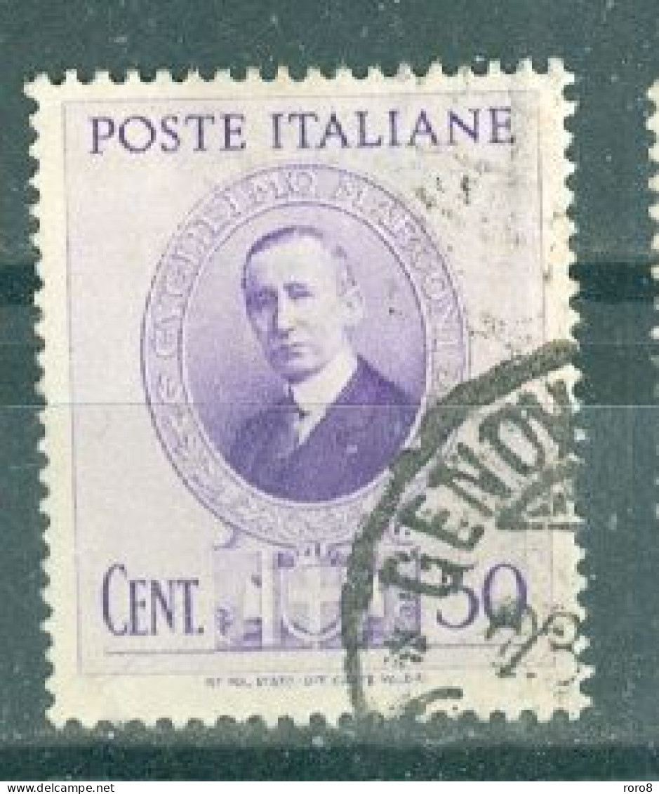 ITALIE - N°417 Oblitéré - Hommage Au Physicien Guglielmo Marconi (1874-1937). - Usados