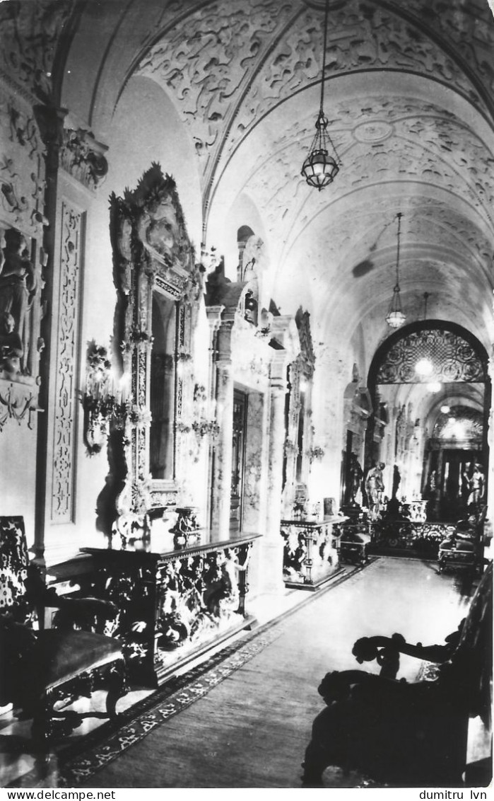 ROMANIA SINAIA - ''PELES'' MUSEUM - HALLWAY ON THE GROUND FLOOR, INTERIOR ARCHITECTURE - Segnatasse