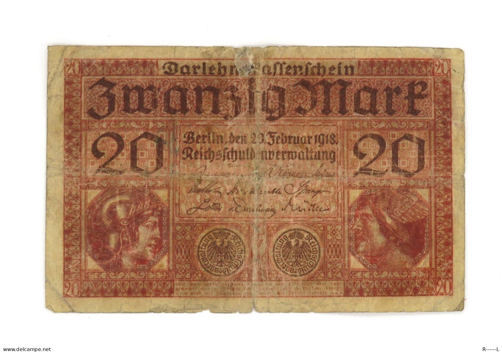 Allemagne : 20 Mark Berlin 1918 - 20 Mark