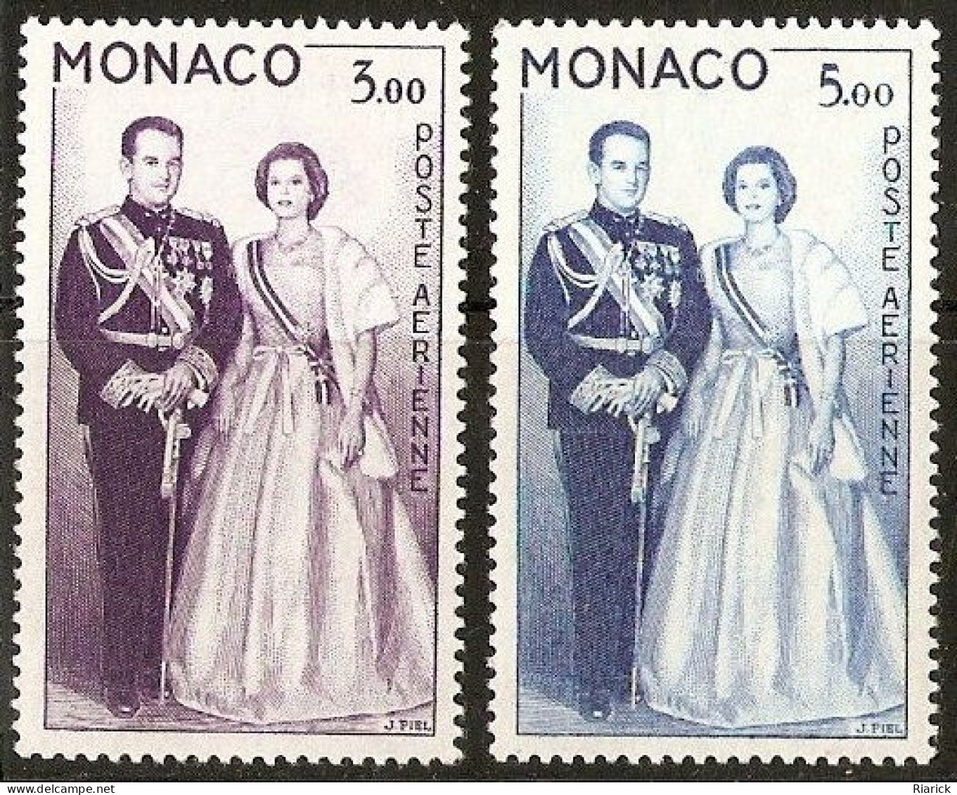 MONACO PA Yv 74 & 76  MNH Neufs** - - Posta Aerea