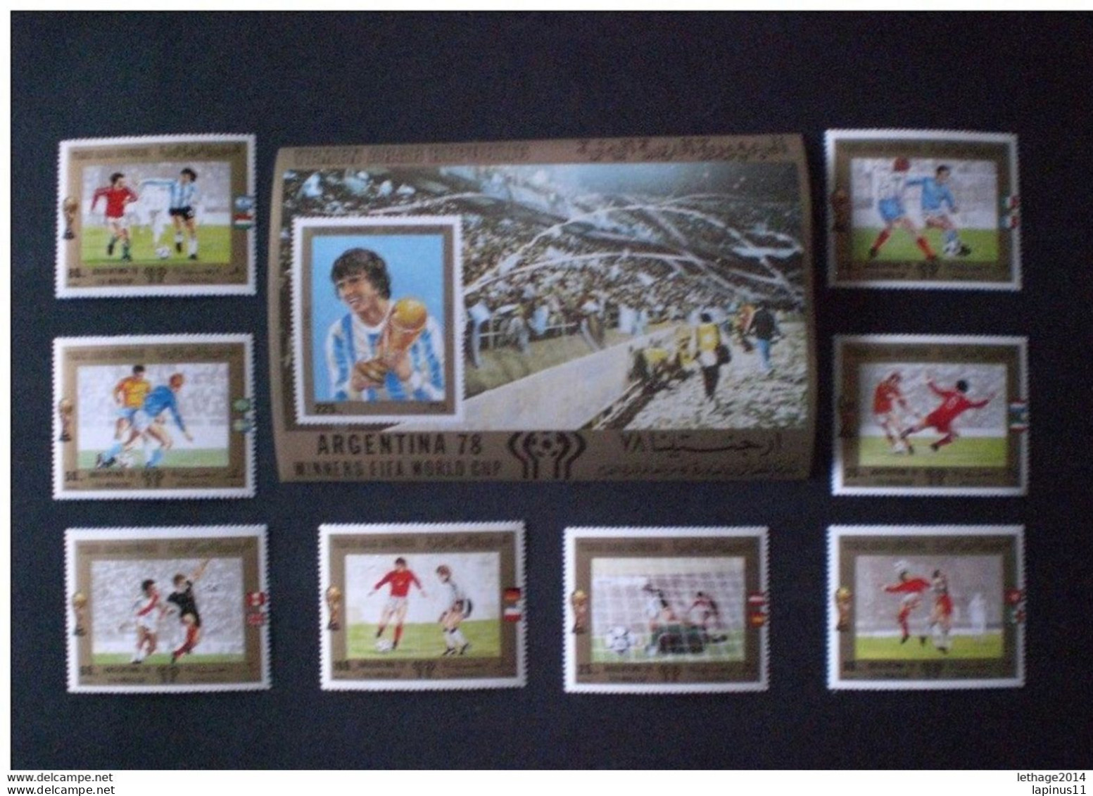 STAMPS YEMEN 1980 FOOTBALL WORLD CHAMPIONSHIP ARGENTINA 78 MICHEAL CATALOGUE 1592/1599 - 1628 SHEET MNH - Yemen