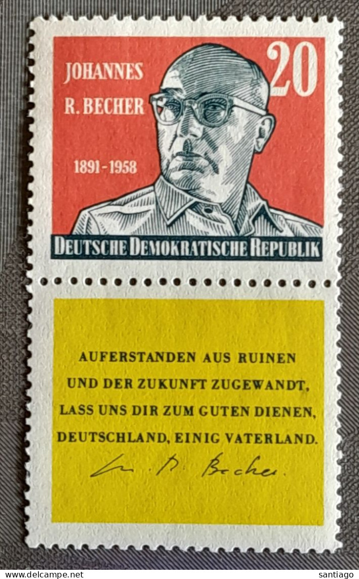 DDR Nr 448  Johannes  R. Bercher - Publibels