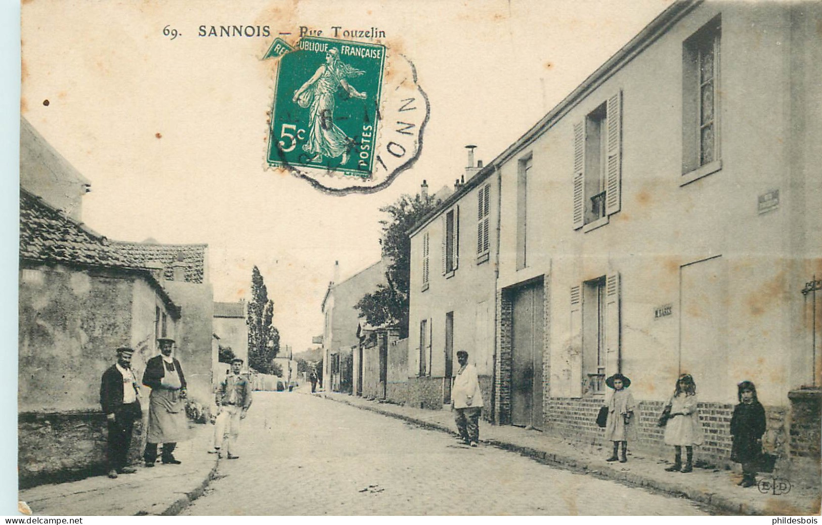 VAL D'OISE  SANNOIS   Rue Touzelin (legertracpliurhorizont) - Sannois