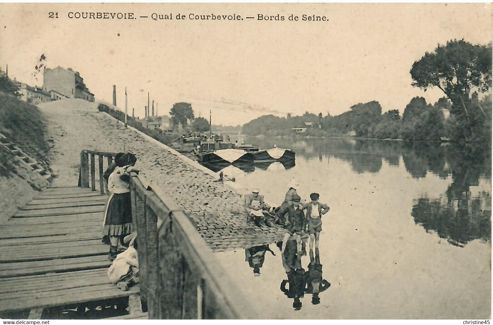 PENICHE    COURBEVOIE - Péniches