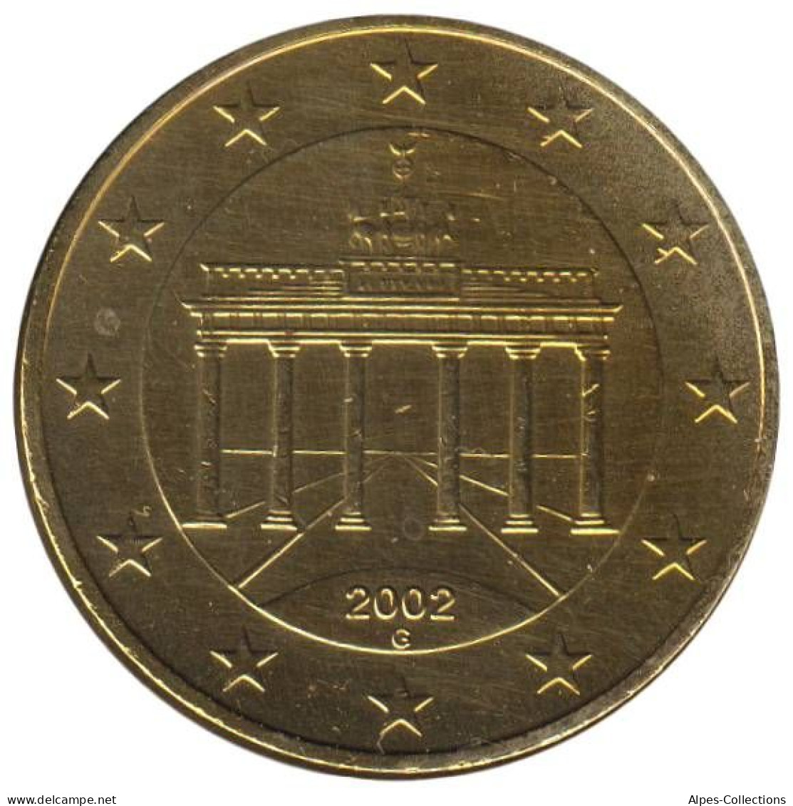 AL05002.1G - ALLEMAGNE - 50 Cents D'euro - 2002 G - Germany