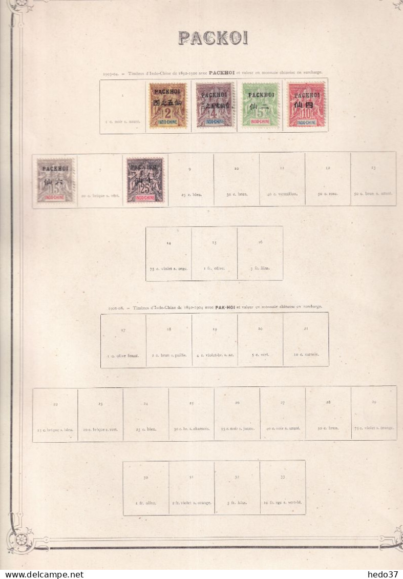 Pakhoï - Collection - Neufs Sans Gomme / Oblitérés - B/TB - Unused Stamps