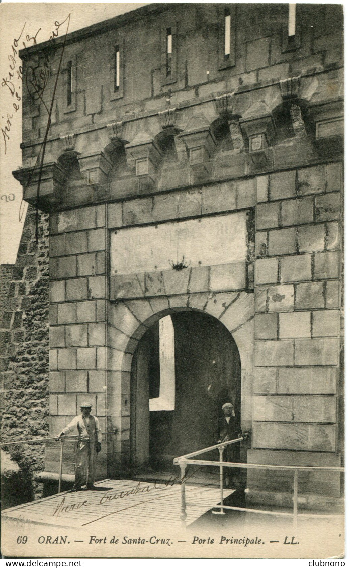 CPA -  ORAN - FORT DE SANTA-CRUZ - PORTE PRINCIPALE - Oran