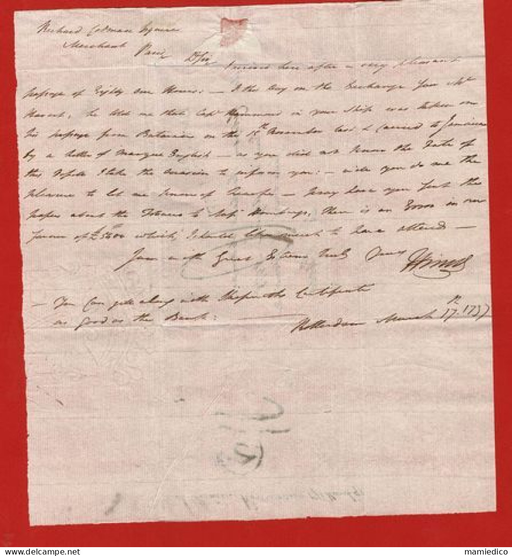 ENVELOPPPE-LETTRE  Envoyée De ROTTERDAM Vers PARIS  Par BRUXELLES Le 17 March 1797 - Non Classés