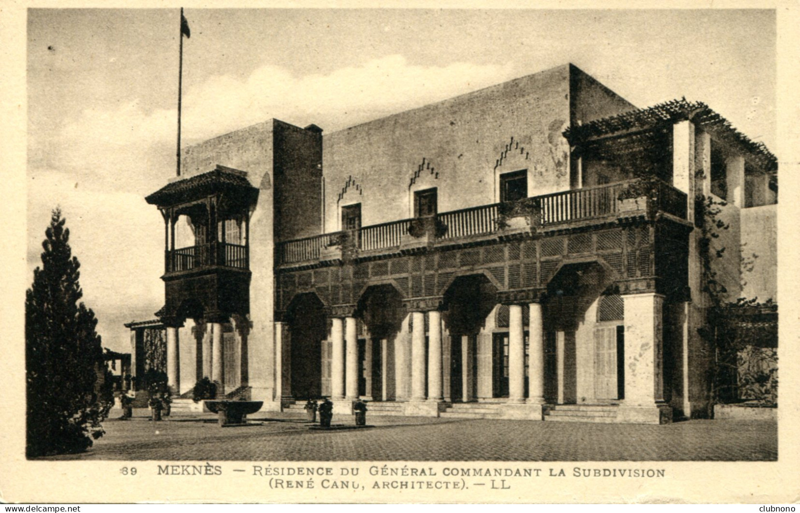 CPA - MEKNES - RESIDENCE DU GENERAL COMMANDANT LA SIBDIVISION - Meknès