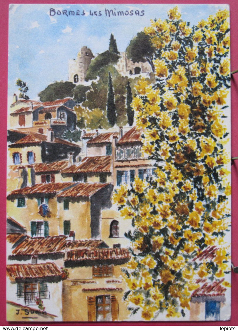 83 - Bormes Les Mimosas - Echapppée Sur Le Château - Aquarelle - Bormes-les-Mimosas