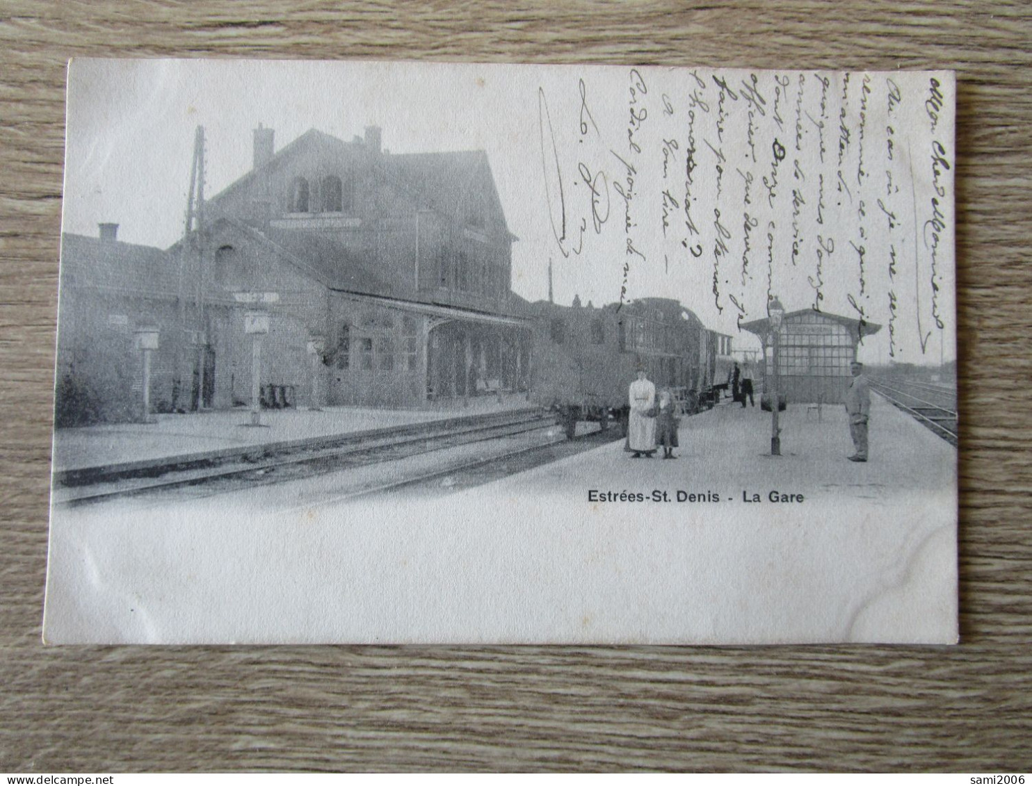 60 ESTREES ST DENIS LA GARE TRAIN QUAI ANIMEE - Estrees Saint Denis