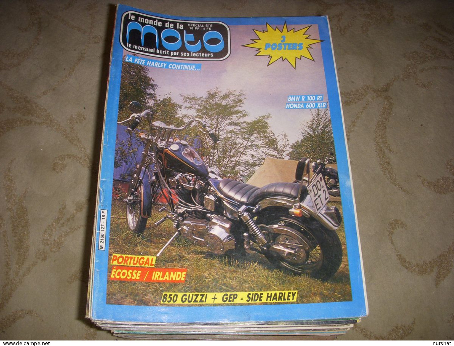 LE MONDE DE LA MOTO 127 08.1985 CHATEAUX CATHARES BMW R 100 RT PEUGEOT 80 TXT - Auto/Moto