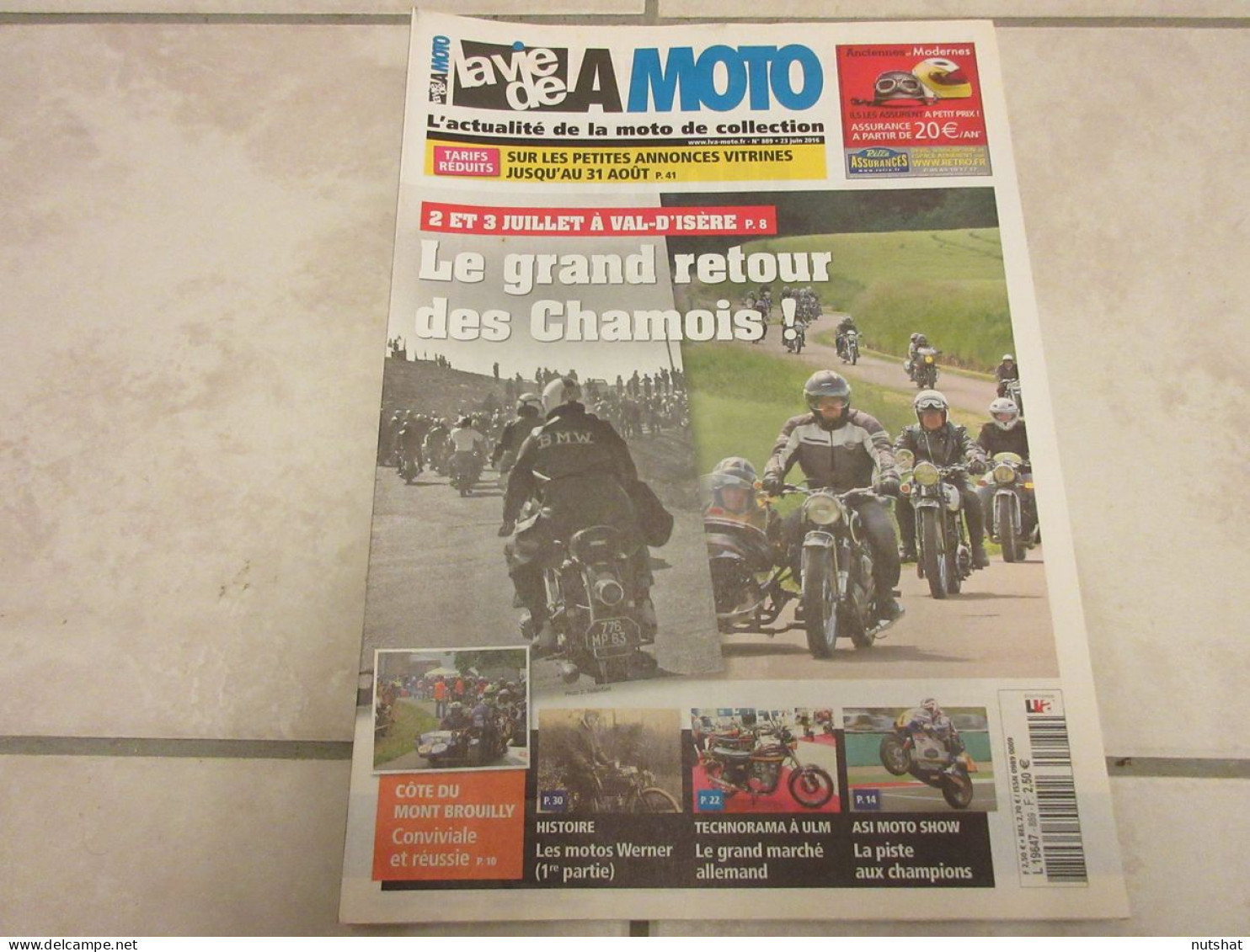 LA VIE DE LA MOTO LVM 889 06.16 MOTOS SEINE VW WERNER CARBU DELL'ORTO GILERA 124 - Auto/Moto