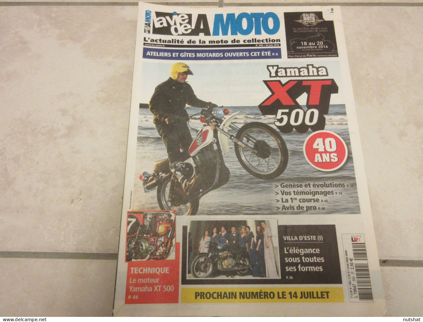 LA VIE DE LA MOTO LVM 890 06.16 40 ANS YAMAHA XT500 13p. GRINDLAY PEERLESS 500  - Auto/Moto