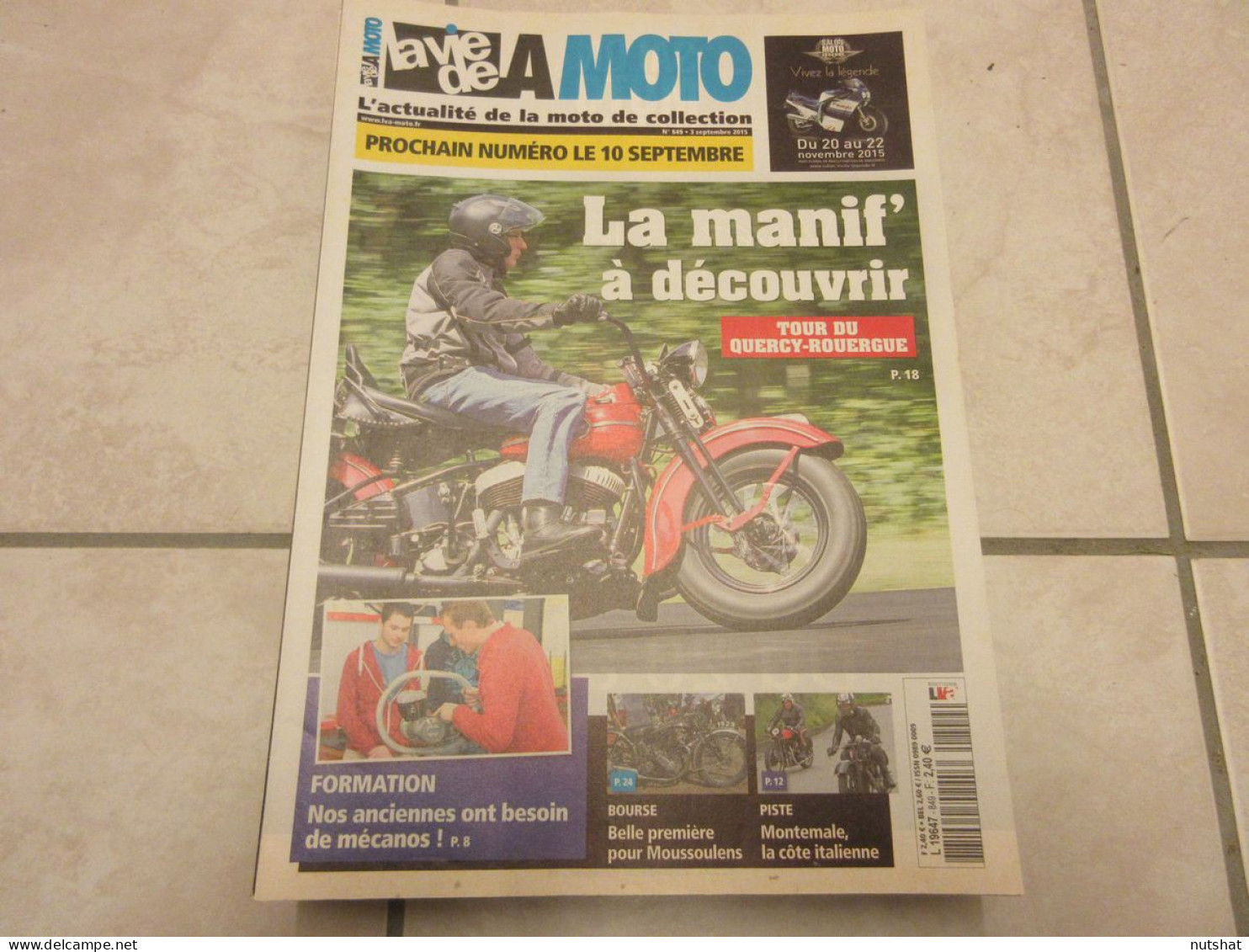 LA VIE DE LA MOTO LVM 849 09.15 MOTOS SEINE SOYER SPEED MOTO GUZZI 1000 CONVERT - Auto/Motorrad