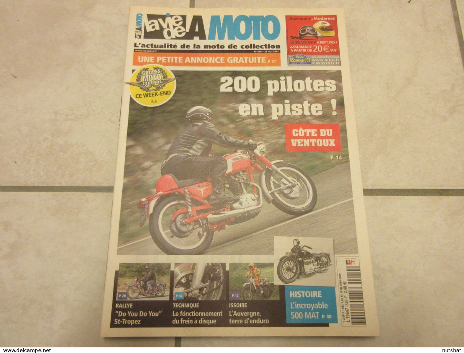 LA VIE DE LA MOTO LVM 840 05.15 HISTOIRE MOTO TCHEQUE MAT KTM 250 Et 240 GS - Auto/Moto