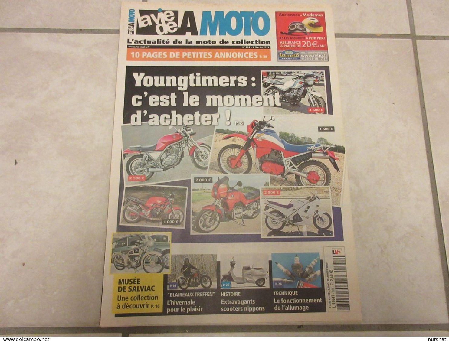 LA VIE DE LA MOTO LVM 824 02.15 YOUNGTIMERS SCOOTERS NIPPONS DOLLAR 350 TYPES R - Auto/Moto