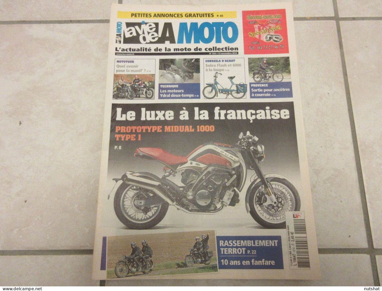 LA VIE DE LA MOTO LVM 814 11.14 MIDUAL HISTOIRE TOUR De FRANCE MOTO SOLEX FLASH - Auto/Moto