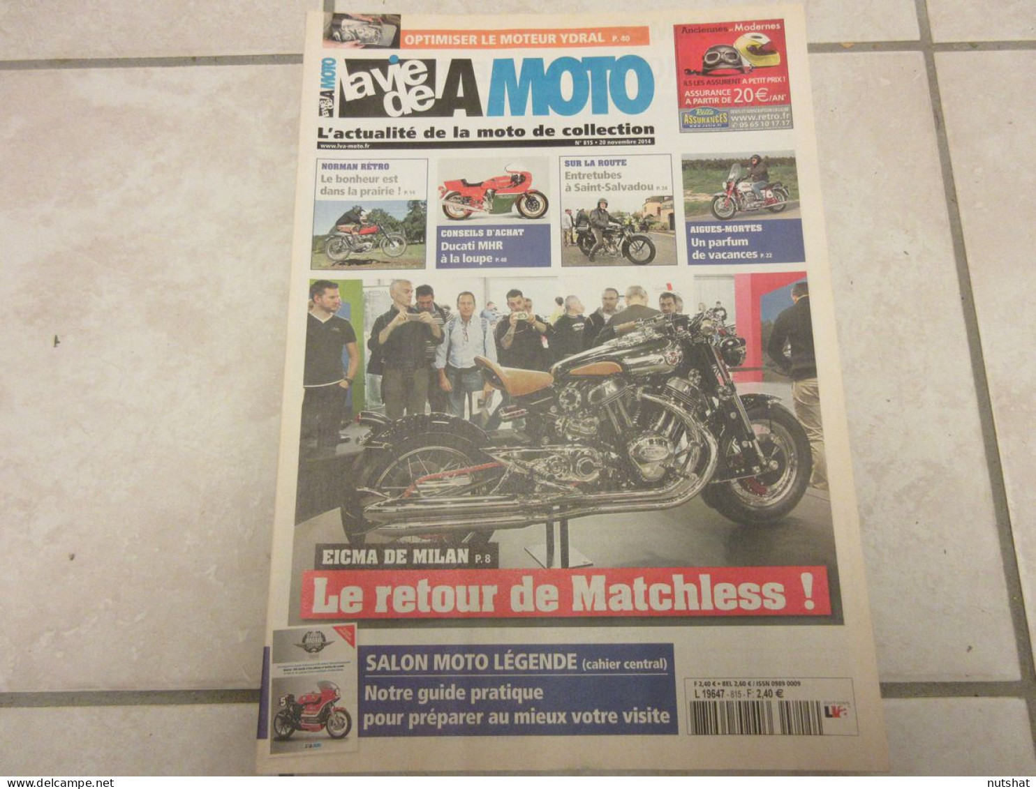 LA VIE DE LA MOTO LVM 815 11.14 RENE GRIMAULT RIVIERRE DUCATI 900 Et 1000 MHR - Auto/Motorrad